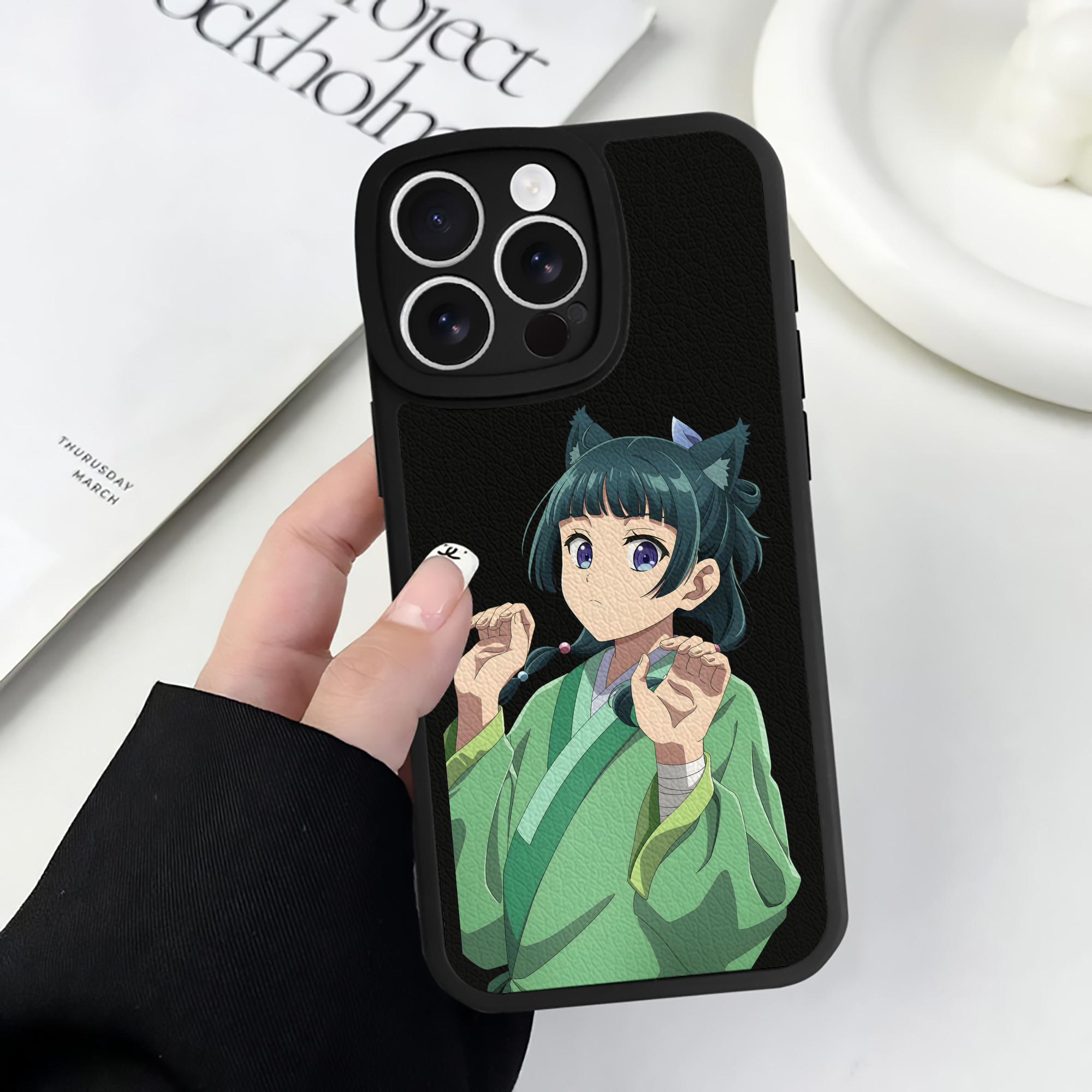 薬屋のひとりごと The Apothecary Diaries 【iPhone 16シリーズ対応】シリコンスマホケース（レザー調） 材質：シリコン